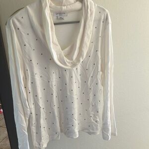 FINAL MARKDOWN Liz Claiborne cowl neck top petite xl
